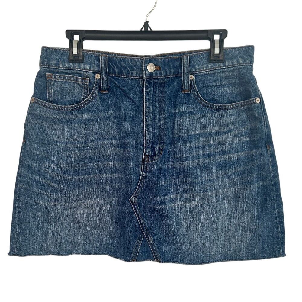 Madewell Cut Off Jean Skirt Women's Size 30 Excellent Condition Fast Shipping